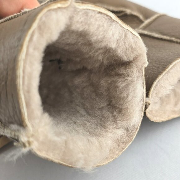 LAMO Women's 100% Premium Australian Sheepskin Genuine Tan Leather Gloves Size S - Picture 7 of 12